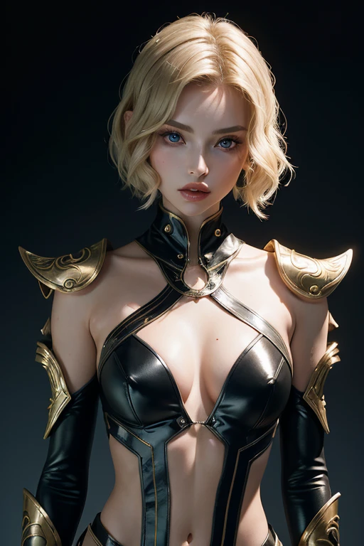 warhummer 40000, adepta sororitas, girl, 1 person, beautiful face, a beautiful face, the perfect face, sister battle, bolter, warhummer 40000 style, fair complexion, black elf woman around 19 years old, natural white hair, distinctive red ruby eyes, perfect eyes, golden crown, fair skin, bikini warrior