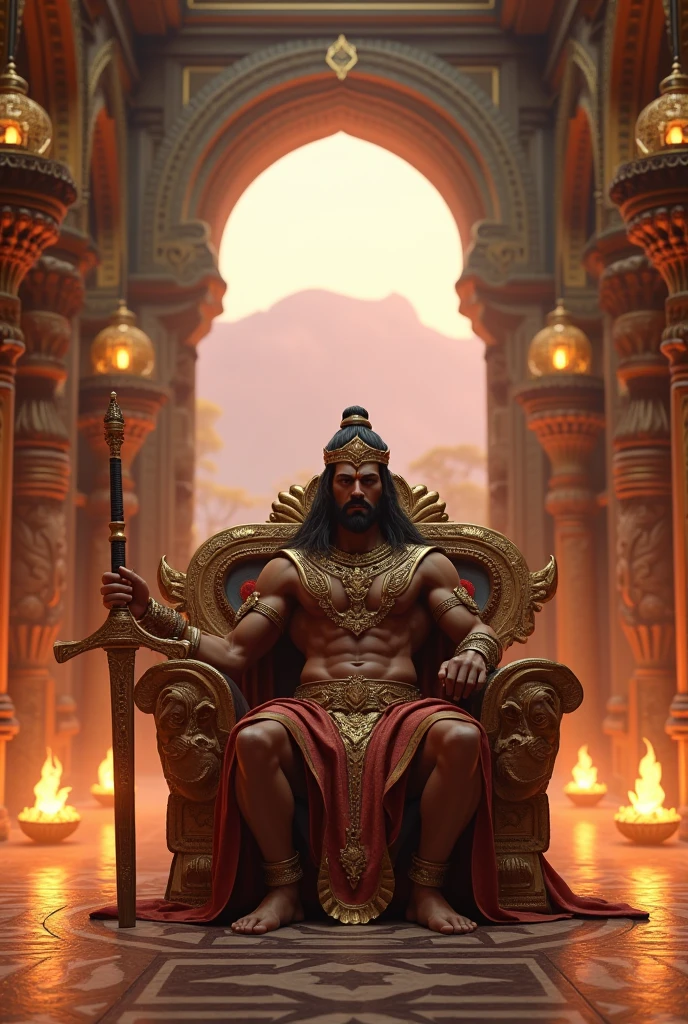 Male, exquisite gold outfit, exquisite gold jewelry , Indian man, Father, Indian god