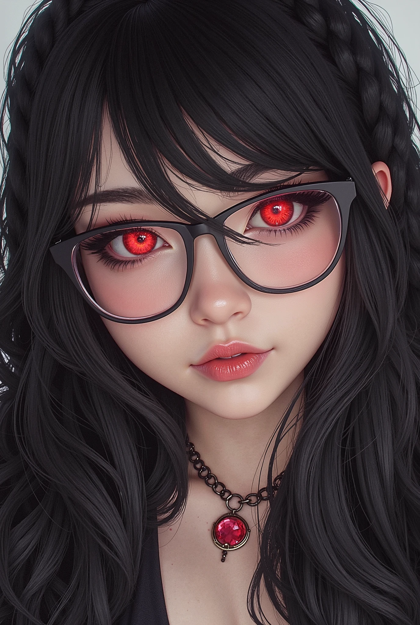 ( Highest Quality, best illustrations,high image quality:1.2), (Horror Fantasy:1.5), (ink and watercolor:1.5),(Ominous Scenery :1.5),(A lot of dust rises:1.5),( Dirt Track :1.5),(wonderful:1.5),(masterpiece:1.5), (Powerful figures:1.1、Big Breasts:1.3) 、 ((((glasses、Closeup Shot, cute、 Red Eyes、 Evil Ruby's Cursed Necklace )))),(((glasses、Big Breasts、 braids)))、 cute face, raise eyebrows , ,(Fatal Beauty, charming beauty ) ,(Mysterious Charm:1.1),(Big Breasts、attractive silhouette), high image qualityテクスチャ 、High Quality Shadows、 beautiful and delicate face 、 beautiful, delicate, eyes are sticky liquid dripping 、 ray tracing 、 20th Generation、 cute K-POP girl、( The Face of Korea )、Thin face、( Ulzan-6500-v1.1:0.6)、 Face of Pure Loss _v1 , ( beautiful and delicate face , beautiful and delicate eyes, perfectly balanced face , high image quality skin , detailed skin, lens flares {x} perfect ratio 4 fingers to 1 thumb :1.25)、 DSLRs、 地獄から来たbeautiful悪魔女 , ATTRACTIVE GIRL , Real Girls, Gurwitz, Gurwitz-style Artwork , Girl Roleplay, Realistic 3d style, cgstation Popular Topics,, 8k portrait rendering BYMR. nomi ,(truth,truth:1.4,glassesの少女 :1.2)、cheek、 glossy lips, 1. オーバーサイズ comment: comment、 come up with an oversized design that covers shoulder to knee.。 navy blue or black are standard colors .、[ Soft khaki or beige , wait.、 Pick the right color for the season 。 2. choose the color that suits your skin : To protect yourself from the cold、 choose the color that suits your skin 、 ニットの質感と色を commentに合わせてください .。 3. ワイドレッグ pants: pants, choose a wide leg design 、combines mobility and style。Dark tone denim or black pants look great.。 4. knee-high boots: オーバーサイズ commentに含まれるもの、boots are black or dark brown Match the texture and color of the fashionable.、 Gives a stylish impression 。 5. accessories: The 。 Disney 、 long necklace 、6. handbag: handbag、let's match the color of your outfit.