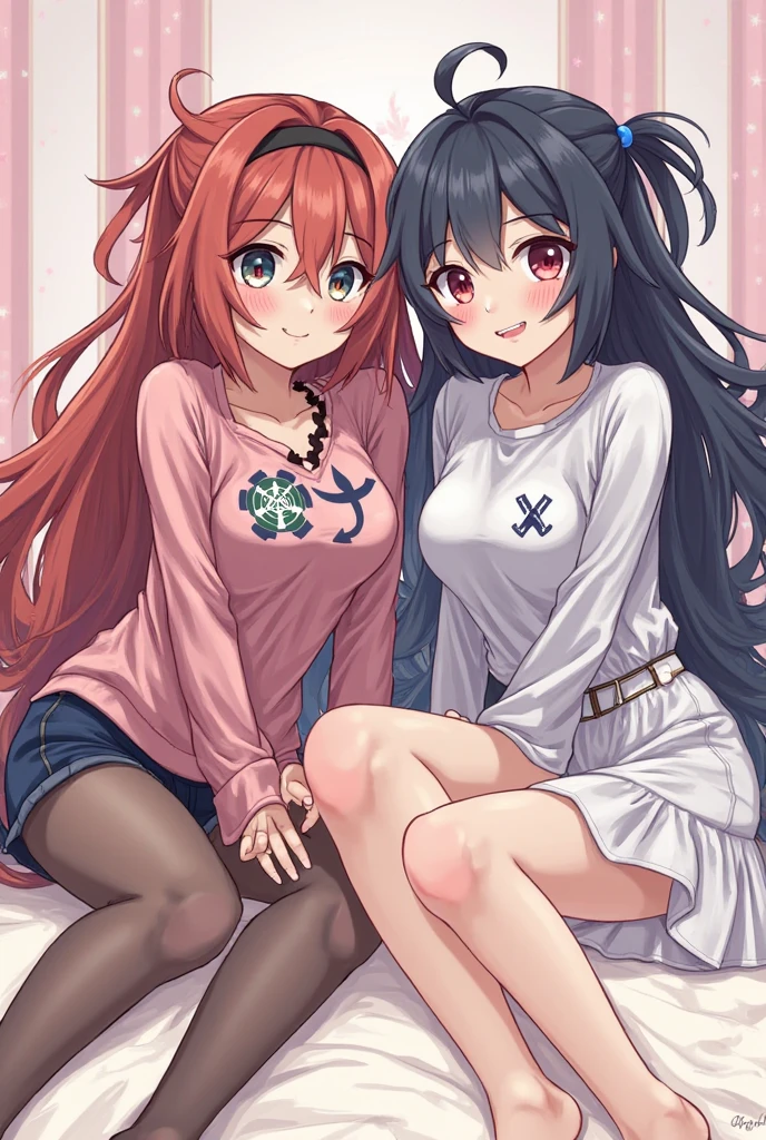<lora:chintora0201a10:0.75> chintora0201, 2girls, (masterpiece:1.4), high quality, ultra detailed, no bra, (hug)