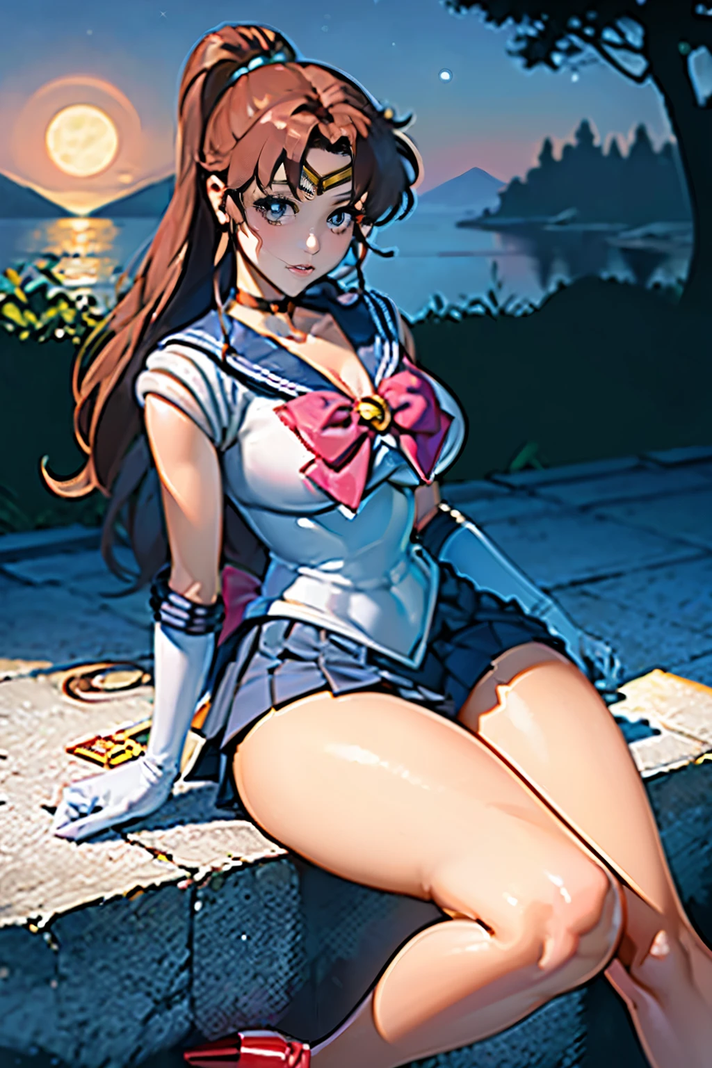 Spread your legs and expose your vagina、Show me your breasts and seduce me、Flat Chest、Flat Chest、masterpiece, Highest quality, 1 Girl, alone, moon, 1990s \(style\), Sailor Chibi Moon Pink Hair, Pink Eyes, Sit on the stairs, smile, Cowboy Shot, Sailor Warrior Suit Pink, Pink sailor collar, Pink pleated skirt, Elbow Bag, whole body, Rabbit, Heart-shaped pupils,(SFW), (masterpiece:1.2), Highest quality, masterpiece, High resolution, original, Highly detailed wallpaper, (Super detailed), (Best illustrations), Big Breasts, Firm breasts, View your viewers, (peace sign),tongue out, tongue, 身naked体, Expose your breasts,naked、Beautiful woman, Black Hair, White skin,Big nipples、Breastfeeding、Great Khan、Leg spread、Spread your genitals with both hands、Pleasure、Climax、