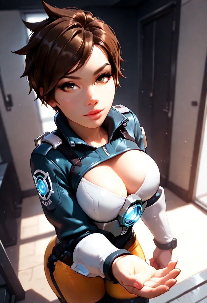 1girls, breasts, female, female focus, female only, freckles, looking at viewer, solo, solo female, solo focus, tattoo, tattoos, topless, topless female, video game, virtual photography