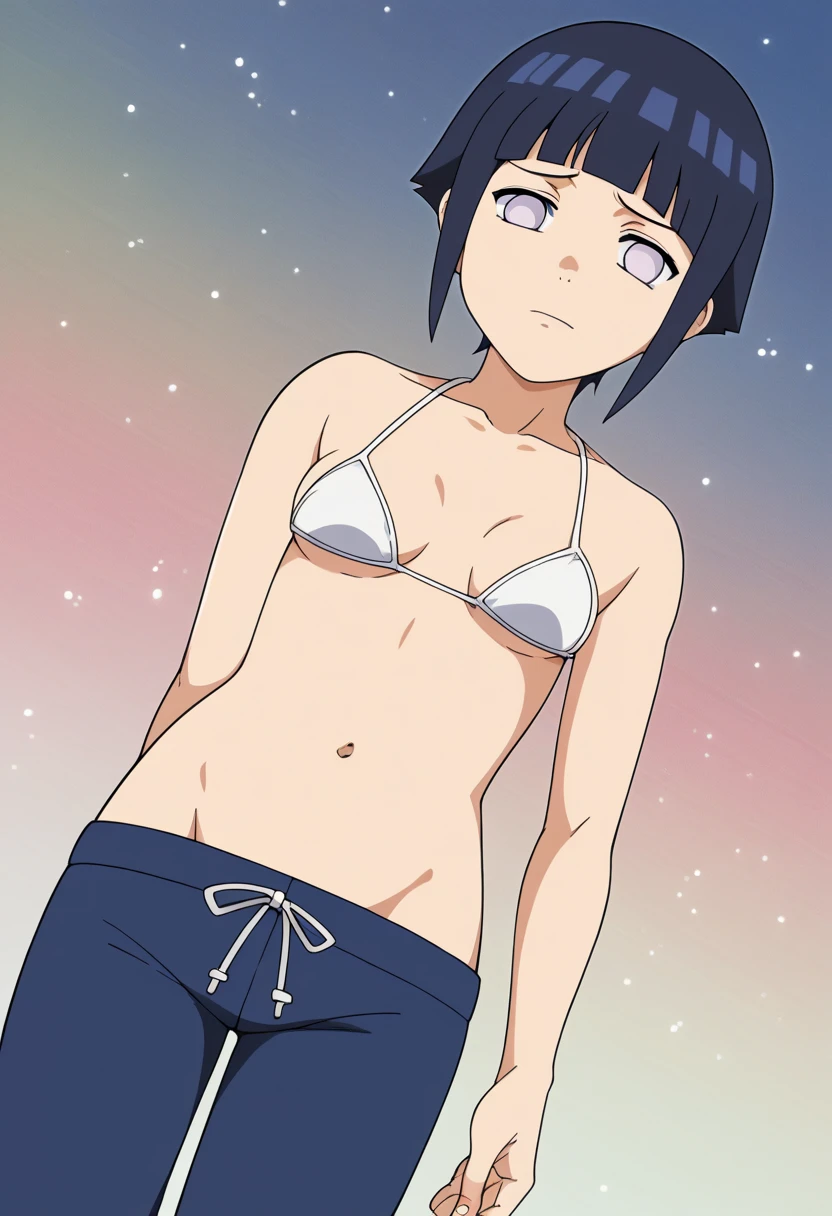 score_9, score_8_superior, score_7_superior, score_6_superior, score_5_superior, score_4_superior, break, sauce_anime,
One girl, Hyuuga Hinata, short hair, Black Hair, no psuperiorils, Blunt bangs, Shiny Hair, White eyes, hoodie, Lower the hood, Long sleeve, Capri Pants,
Put your hands behind your back, blush, smile, superiorper body, View your viewers, alone, Simple Background, White Background, anime screencap, anime coloring
white micro bikini, nsfw, undressing, sketch, one girl, 独奏, master piece, super beautiful illustration, highest quality, particles of light, ultra definition, underwear,, nsfw, dutch angle, looking at viewer, looking away, jacket, undressing,