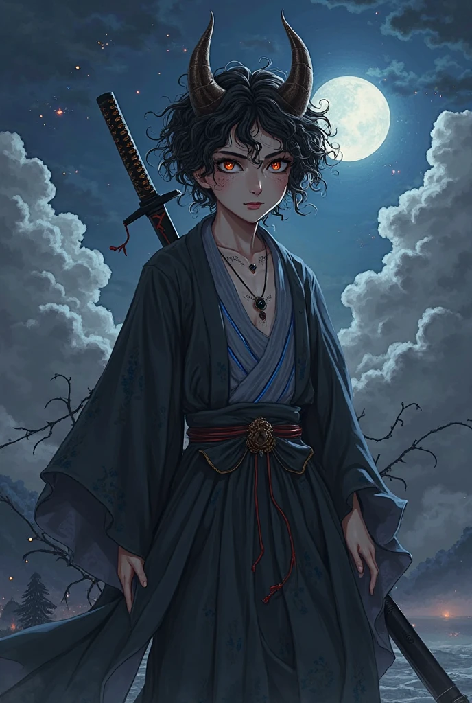 best quality, 4K wallpaper, masterpiece, extremely detailed CG unity 8k wallpaper, extremely detailed eyes, ultra-detailed, intricate details, jppop art style, japanese style, Izuku Midoriya as the Grim Reaper dressed in plague doctor's clothes wielding a scythe in a cemetery under the crimson moonlight. full moon, upper body,