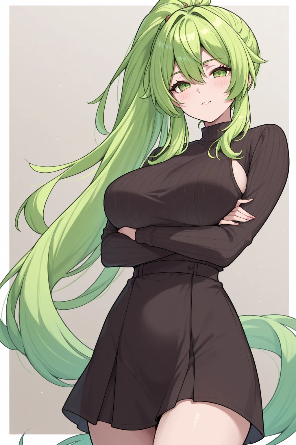 <lora:EmiliaJeniusV3:0.7> emiliajenius, huge_breasts, huge_breasts, standing, solo, sweater, starry_sky, green_hair,, masterpiece, best_quality, detailed_face, detailed_eyes, highres, beautiful, detailed,