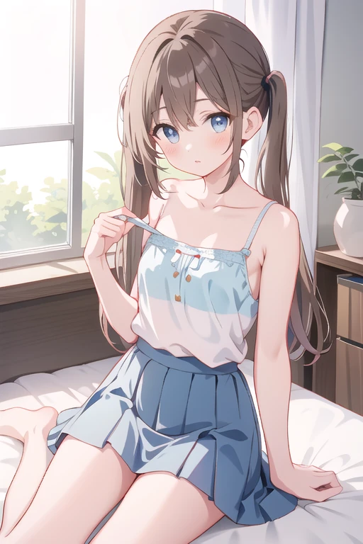score_9, score_7_up, score_6_up, 1girl, source_cartoon, source_anime,breathtalking Scenery,watercolor,smooth soft skin, natural skin,
BREAK
1girl,(loli:1.4),(little female child:1.3),mini girl,  baby face,  toddler,6 years old,small breast,(jiggly, skindantation:0.8), ultra cute face,oily skin,(highlight on eyes:1.1),little smile,excessive detailed knees, excessive detailed thighs,
BREAK
(long straight hair:1.5), (chocolatebrown hair:1.4),(aqua eyes:1.1),(Shoulder colorful floral pattern tattoo:1.3),(simple flower pattern tattoo:1.2),embarrassed,blank eyes,hentai,
BREAK
(hairclip:1.1),Satin camisole,Pull off pants,lace panties,exposed shoulders,tongue out,dutch angle.barefoot,exposed foot,from side,rating_explicit,undressing,bottomless,
BREAK
(indoors:1.3),In a secluded setting, surrounded by a dense forest, the bog lay hidden like a secret gem, its misty surface whispering tales of ancient times,full body,dynamicangle,dynamicpose,