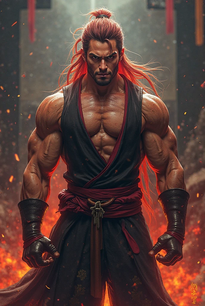 Create a character with Toya's characteristics , bakugo and kokushibo in anime