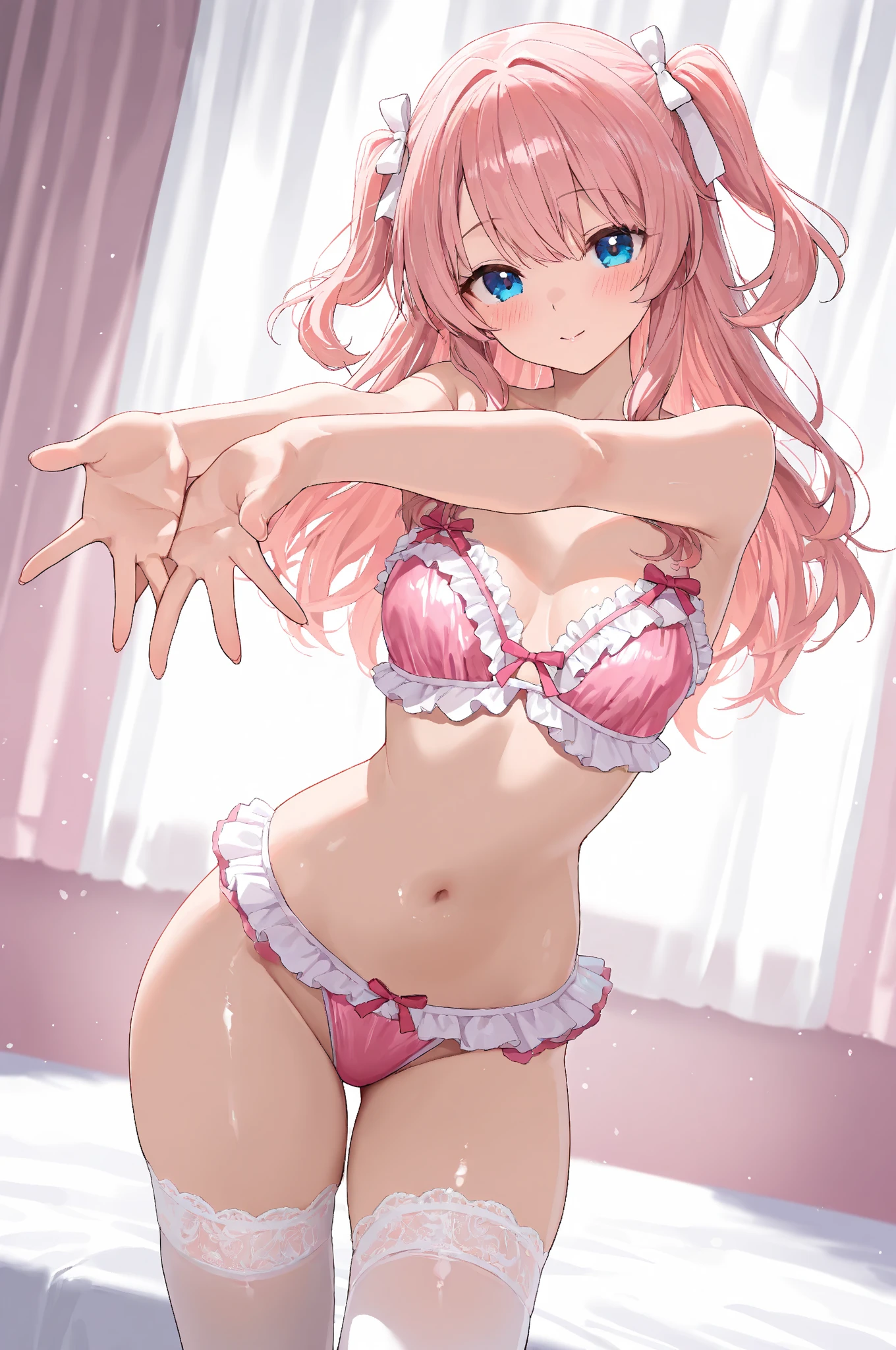 1girl in、Cute underwear、cute little、Upper body portrait、