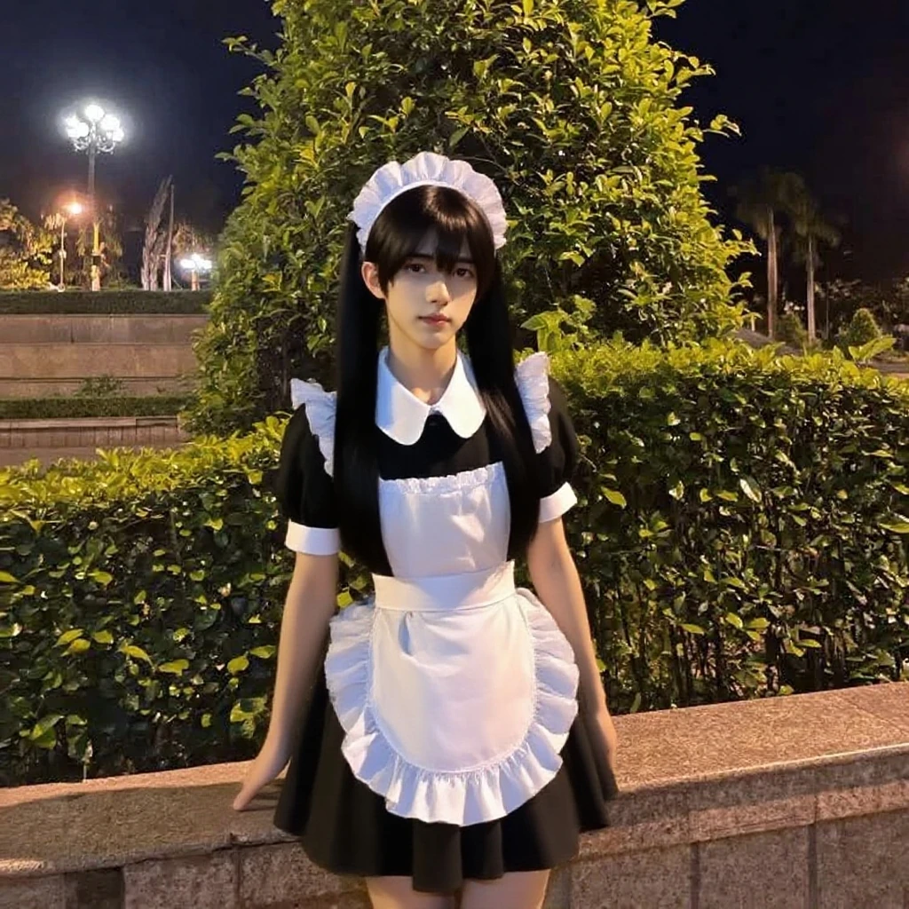 maid clothes,firm chest、