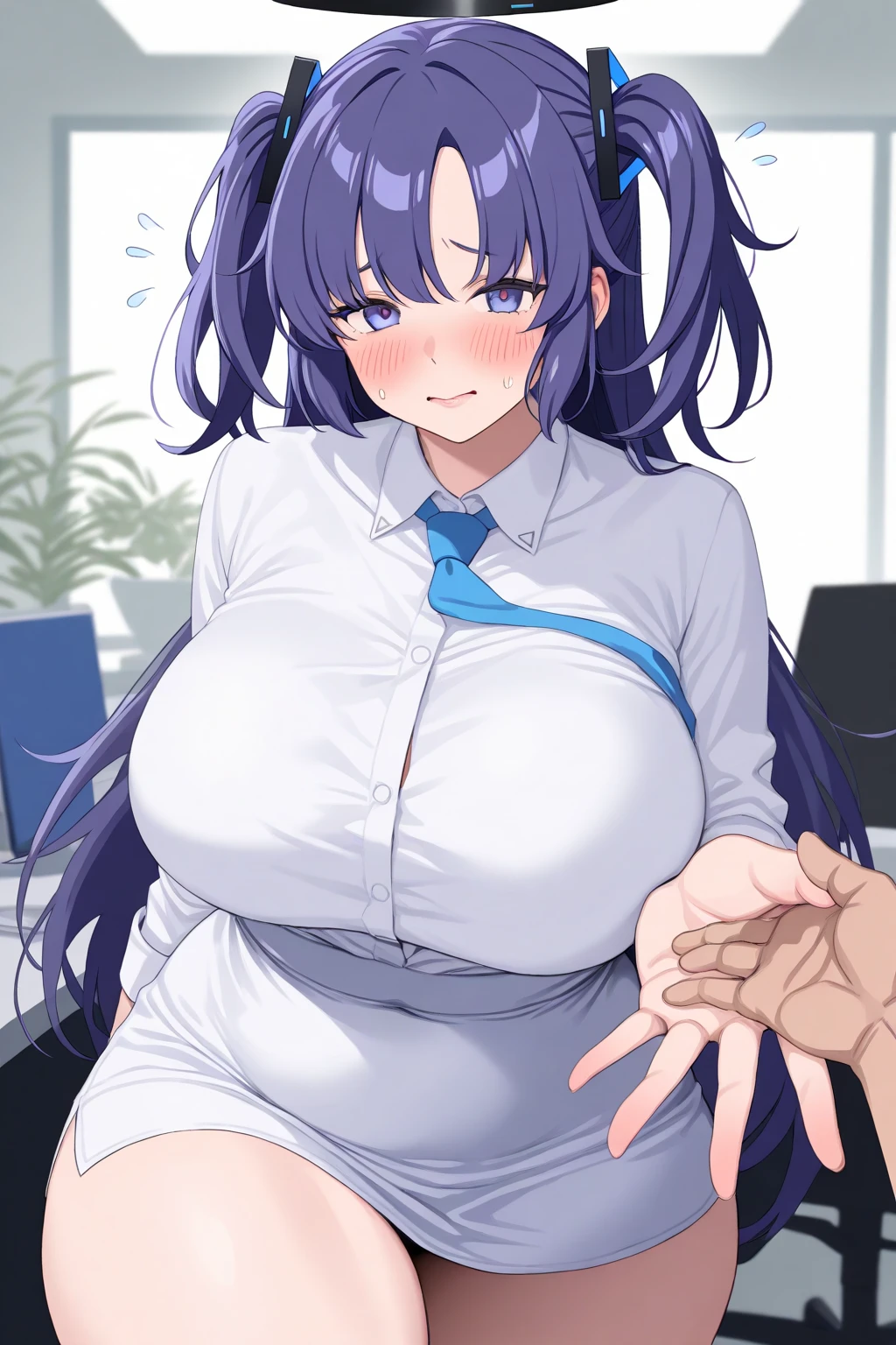 (masutepiece, Best Quality, hight resolution, nffsw, Perfect Pixel, depth of fields, 4K), Beautiful anime girl, Perfect body , ,(cum on body:1.6) , (bukkake:1.6), ,  , aoba suzukaze, ribbon, suit, jacket,,,,, ,nsfw,(???????:1.3) ,(slut:1.2),(vulgarity:1.3),(fucked silly:1.1),(steam:1.1),(wet:0.8),(trembling:0.8),(tears:0.7) ,(drooling:0.6),(sweat:0.8), wince,(orgasm:1.5), , {{{{{knees to chest}}}}} ,,{{{{{from directly above}}}}},{{asymmetrical docking}},{{boy's lower body}},{{{{girl's face and nipples and navel}}}},{{navel forcus}},{{{{pov}}}},{{{very close to viewers}}},,{excessive cum, intercourse with a man,full body,,,from front,{cum bussy}, hetero, cum,{{girl's liying on back}},faceless male,,{{facing viewer}},hetero,1girl and 1boy,nsfw,{{single picture}}, girl's hands down, girl's arms behind back, hands out of frame, (hardcore sex:1.6), office room, PC, keyboard, black chair, desk , on desk
