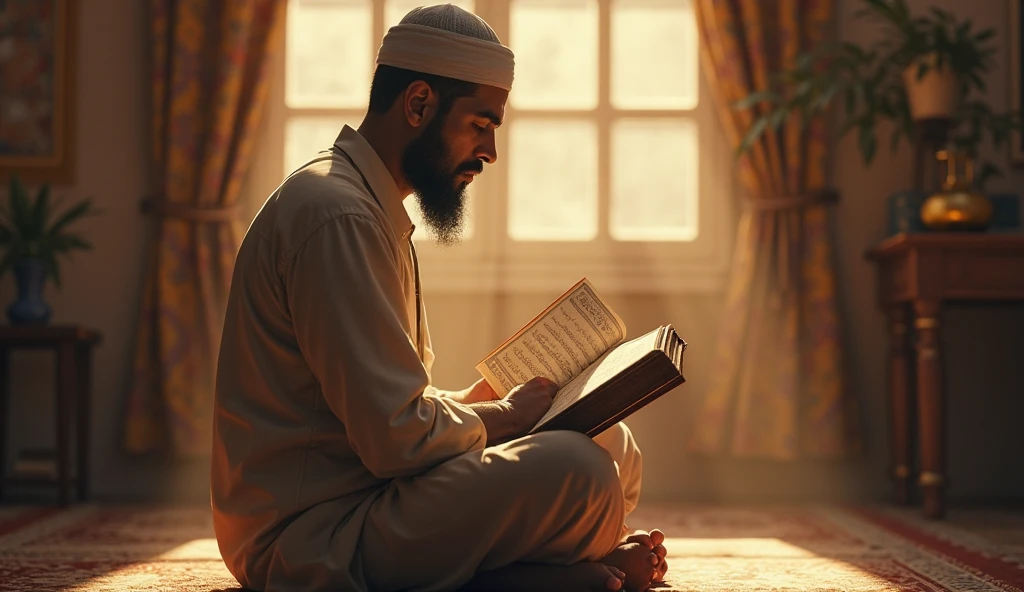 A man recite holy quran 
