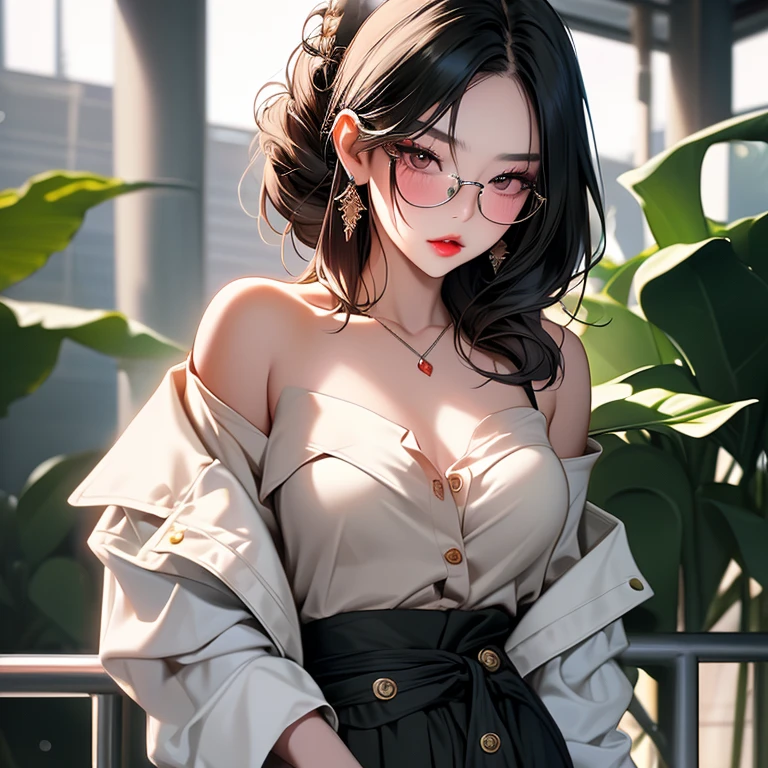 delicate, masterpiece, beautiful detailed, colourful, finely detailed,detailed lips, intricate details, (1 woman:1.1), (a gorgeous beautiful 30 age years old ???? korean woman:1.1),(kpop idol, korean mixed), (tied hair:1.1), (50mm Sigma f/1.4 ZEISS lens, F1.4, 1/800s, ISO 100, photograpy:1.1), large ??????,(photorealistic:1.1), solo,  looking_at_viewer, tall female, ,happy smile,  from_front, earrings, slim_legs, skinny, thigh_gap, model, lens flare, choker,(hanbok+see-through silhouette, wedge heels:1.3), korean commentary,  korean_street, korean_traditional_house,1boy,, squatting ????????????????, ???????, pov,