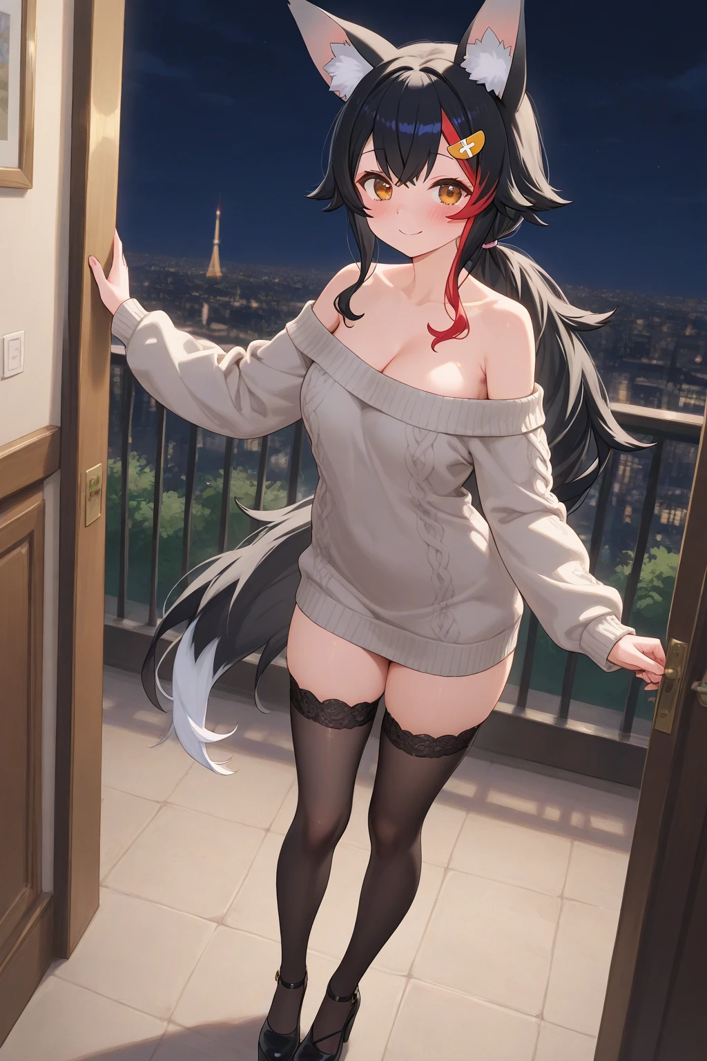 (masterpiece), Highest quality, One Girl, 8-year-old girl, pretty girl, Flat Chest, Black Hair, Very long hair, She is looking towards the viewer, She is wearing a bright red leather collar.,
She is wearing a white mini dress, Pure white clothes, Clothes without collars, The dress is sleeveless, exposing her bare shoulders and collarbones., The material of her clothes is very thin, The dress is see-through, The naked body is clearly visible, Her nipples are pressed against the fabric of her dress, Erect nipples, Nipples are visible,
Not wearing a skirt, Not wearing a bra, Not wearing panties, The hem of the dress is very short, The lower half is naked, She is exposing her waist, her belly button is visible, her pussy is visible, She purposely shows off her pussy, The crotch line is visible through the fabric, she has no pubic hair,
She stands with her legs spread, Open your knees, Wearing a straw hat, She is barefoot and wearing sandals,
Very shy, blush,
She is walking around the city, Standing in a crowd, Handbags,