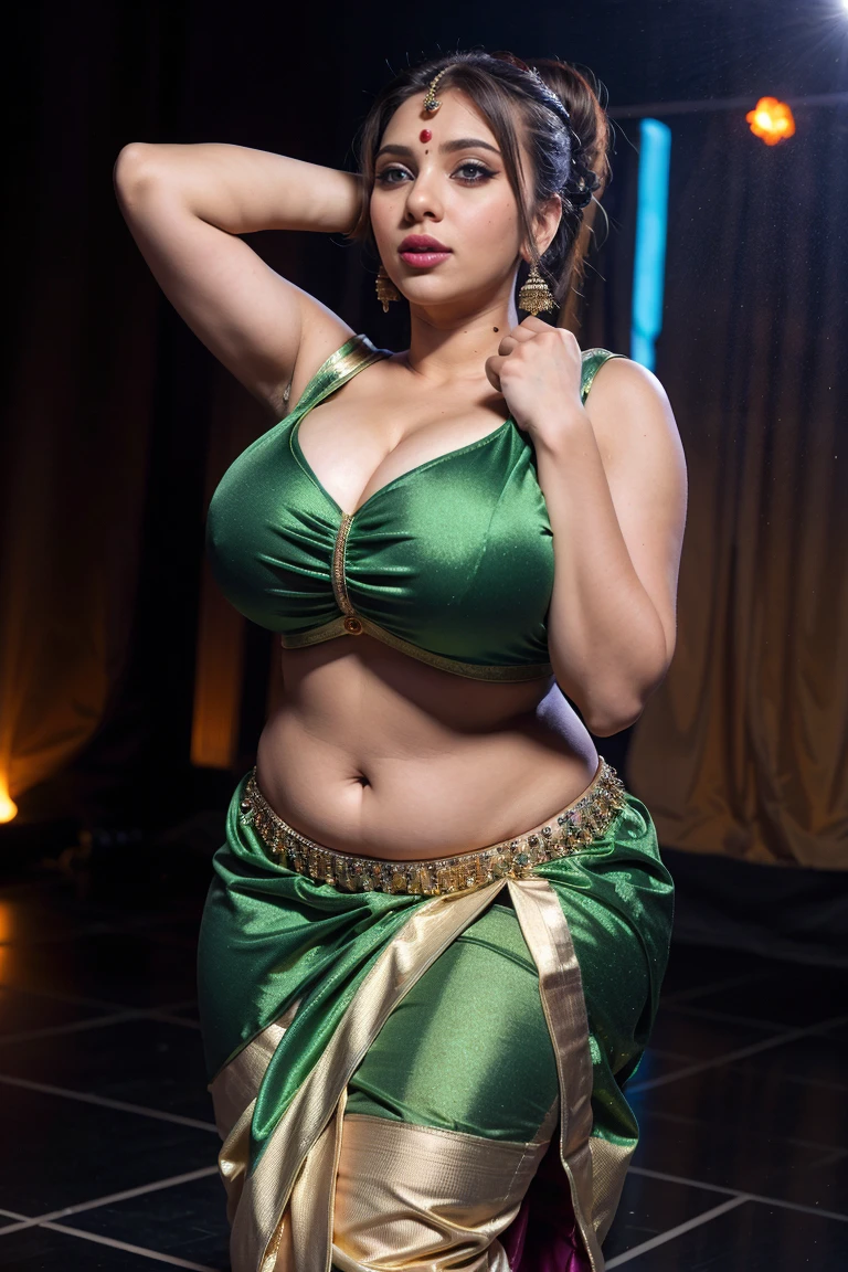 Indian sexy WOMEN WEARING saree , ancient sex goddess , perfect figure , big boobies , showing her round belly button , sexy deep navel , curvy waist , thick legs , slutty makeup , dark eyeliner , HOT red lips , long hairs , earrings , shinny ornaments , necklace , 8k resolution , photorealistic , ultra realistic , HD Quality , photography , long shot , full body photograph , cinematic lighting , daylight , Hasselblad photography , ARRI Photography , details , extreme details , little details , ultra sharp photo , perfect picture , fine details , HQ ,
