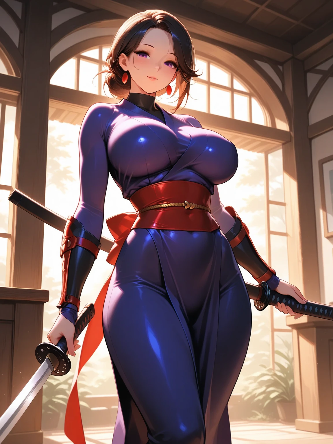 (masterpiece, Highest quality), Browsing Caution,Mature Woman,23 years old,Healed thighs,Chunli,Beautiful young woman in classic blue uniform, Thick thighs, beautiful and sexy thighs,A little muscular, Tied Hair, black tights,Chinatown in the Afternoon, independent.alone, Blue clothes, Blue Skirt, Serious expression, Beautiful Eyes, Beautiful Face、Check details, Beautiful Eyesと眉毛.Dark brown eyes,Squat,((Spread your legs)),Angle from the feet,
