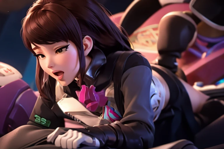 (((masterpiece))), (((best quality))), ((ultra-detailed)), ((official art,extremely detailed CG unity 8k wallpaper)),detailed background,(nsfw)
<lora:d.va:.8> 1girl, (d.va (overwatch):0.8), long hair, whisker markings, bodysuit, brown hair, facial mark, gloves, breasts, brown eyes, headphones, medium breasts,(barefoot,feet up, lying:1.1), (black hair, red eyes), (penis:1.2), (cheek bulge, fellatio, 1girl, 1boy, head tilt), blush, sadistic, penis-obsessed, lustful.<lora:cheekBulgeLoha_v120:1>
<lora:add_detail:0.77>
