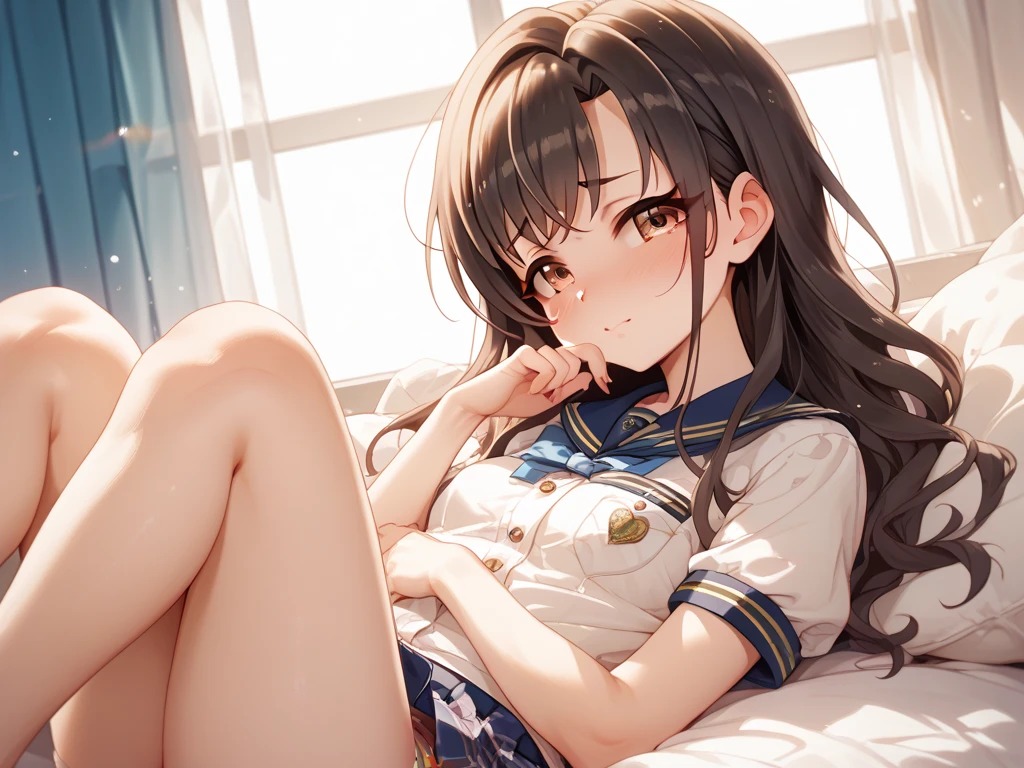 score_9, score_8_superior, score_7_superior,、girl、,,,high school student,uniform、でかいmilk首、Feeling in the vagina, 裸のmilk首、Thick pubic hair、milk, Creampie,,Sleeping、A dick is inserted into a pussy