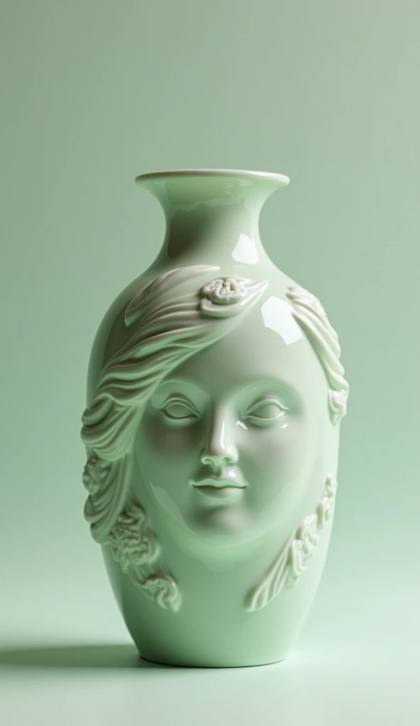 there is a small white statue of a woman on a table, 3/4 bust, bust shot, tiny statue on display, miniature resine figure, bust view, highly detailed melted wax, resin miniature, close up bust shot, 3 d clay figure, small stature, bust, cinematic close-up bust shot, miniature porcelain model, anorexic figure