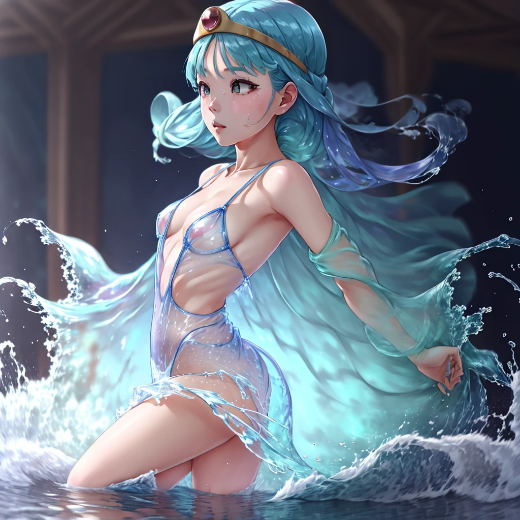 1Mannelf、Dancer's clothes、Young Elves、Fluttering clothes、See-through,Implicit panty shots,Translucent clothes、length hair、bright green hair、Open your eyes、Wow、struggle、suffer、look up to、Flapping limbs、terrorism、Rounding the body、Open your mouth wide、tremble for、convulsions、Twisting the body、bending limbs、both hands on chest、Freediving、Hold your chest with your hands、Jump into the water、abyssal、Stroking your chest with both hands、Dive to the bottom of the ocean,Planktonic,Sinking to the bottom of the water、Looked、Opened mouth、Pointed upwards、Twisted body、Arched back、twisted hips、bending the body、rounded upper body、I turned around my body、Wriggled the whole body、Legs open、Arms raised、Legs swam、Arched hips、Belly dance、opened legs、Swinging hips and dancing、profile、Sensational dance、bblurry,Struggling hard、Falling、Many bubbles、Intense bubbles、exhale、dynamic ungle、upper angle、Cute art style, Highly detailed artwork,anime in fantasy style, Stylized anime,anime cover, anime fantasy illustration, Anime Artwork, Anime Art Style, beautiful anime art style