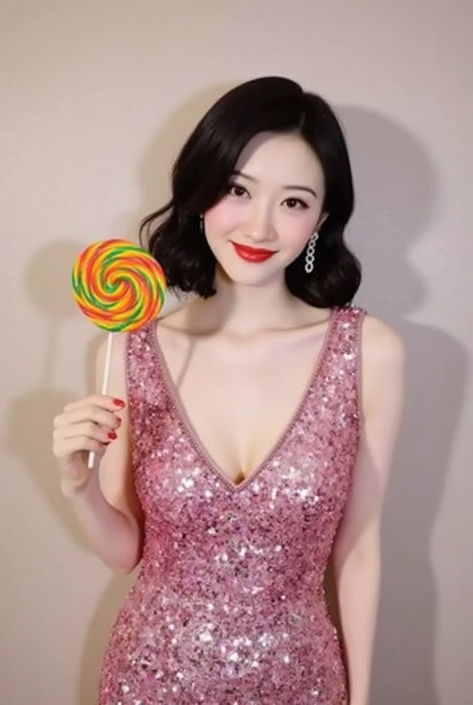 Queen idol covered in fruits、Full body Esbian、Fruit-covered tight mini dress、diadem、gorgeous fruit room