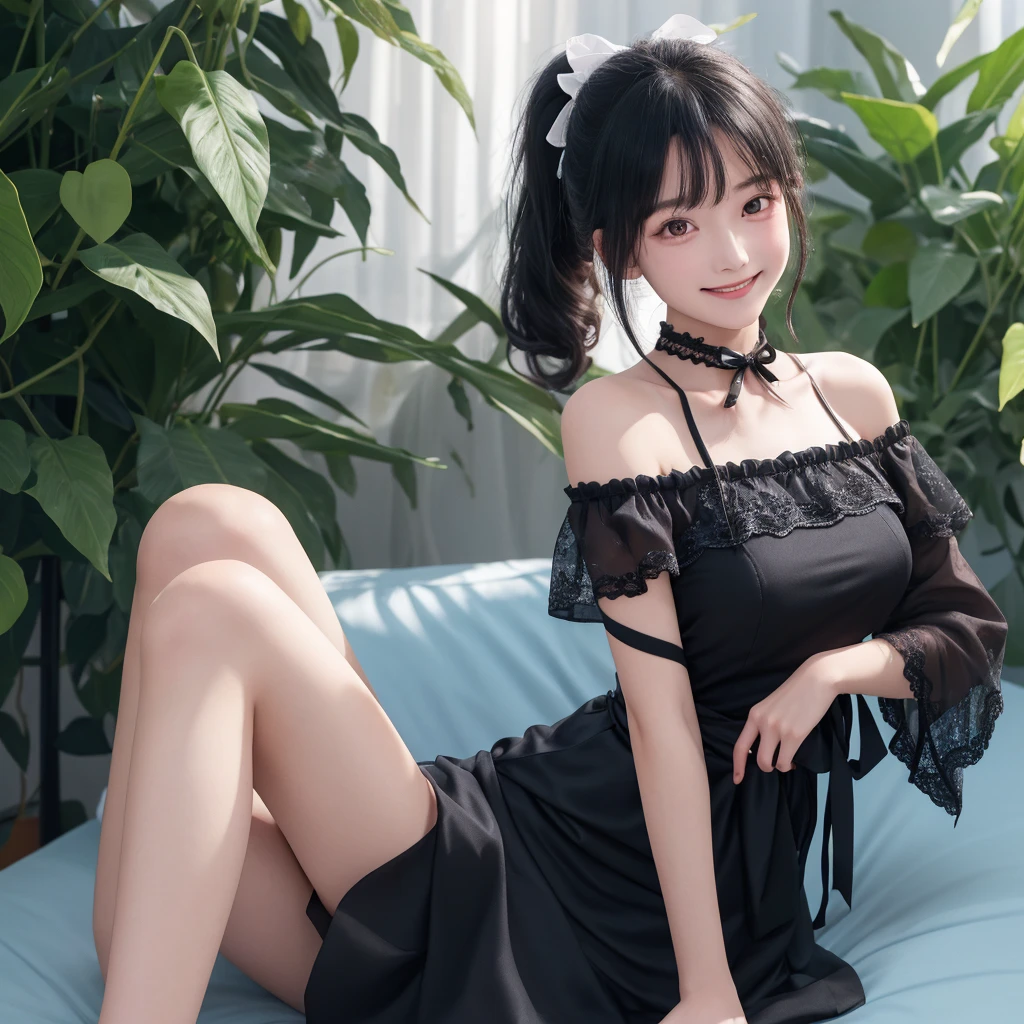 (dynamicposes:1.4), (dynamic ungle:1.4), Romper (细致背景:1.4)、hyper detailed background、(Floating light blue clouds:1.4)、(Floating blue flowers:1.4)、 Romper (perfect anatomia、perfect hand:1.4)、(Perfect five fingers:1.4)、(Perfect 4 long fingers and perfect short thumb:1.4)、(Thumb shorter than the other 4 fingers:1.4)、(Perfect two arms:1.4)、(Perfect two legs:1.4)、((top-quality、8K、​masterpiece:1.3))、1girl in、A smile、full body Esbian、Slim Faces、Pretty women、(dark brown  hair)、hyperdetailed face、A detailed eye、二重まぶた、blured background、Slim Faces、Cute、extremely delicate and beautiful girl、Happy smiling face、Overall、ultra-detailliert、4K、masutepiece、small mouth、Colossal tits、bura、Underpants、(delicate illustration:1.3)、(​masterpiece:1.0)、(top-quality:1.4)、(超A high resolution:1.2)、(Photorealsitic:1.4)、(8K、Raw photography:1.2)、(foco nítido:1.3)、(fullllbody:1.5)、 1girl in、(Detailed beautiful skin、Super Detailed Face:1.2)、Curvaceous、 BREAK(A smile、embarrassed from、cleavage of the breast、Curvaceous、Look at viewers、bob cuts、outside of house:1.2)、 BREAK(tiny miniature microbikini、Micro bikini with only black strings、very lowleg、microbikini wedged in、(from back view、Look back with a sideways glance、Wide waist:1.2)、、