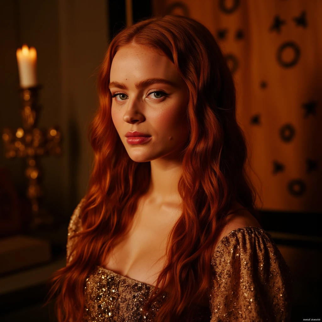 redhead with blue eyes