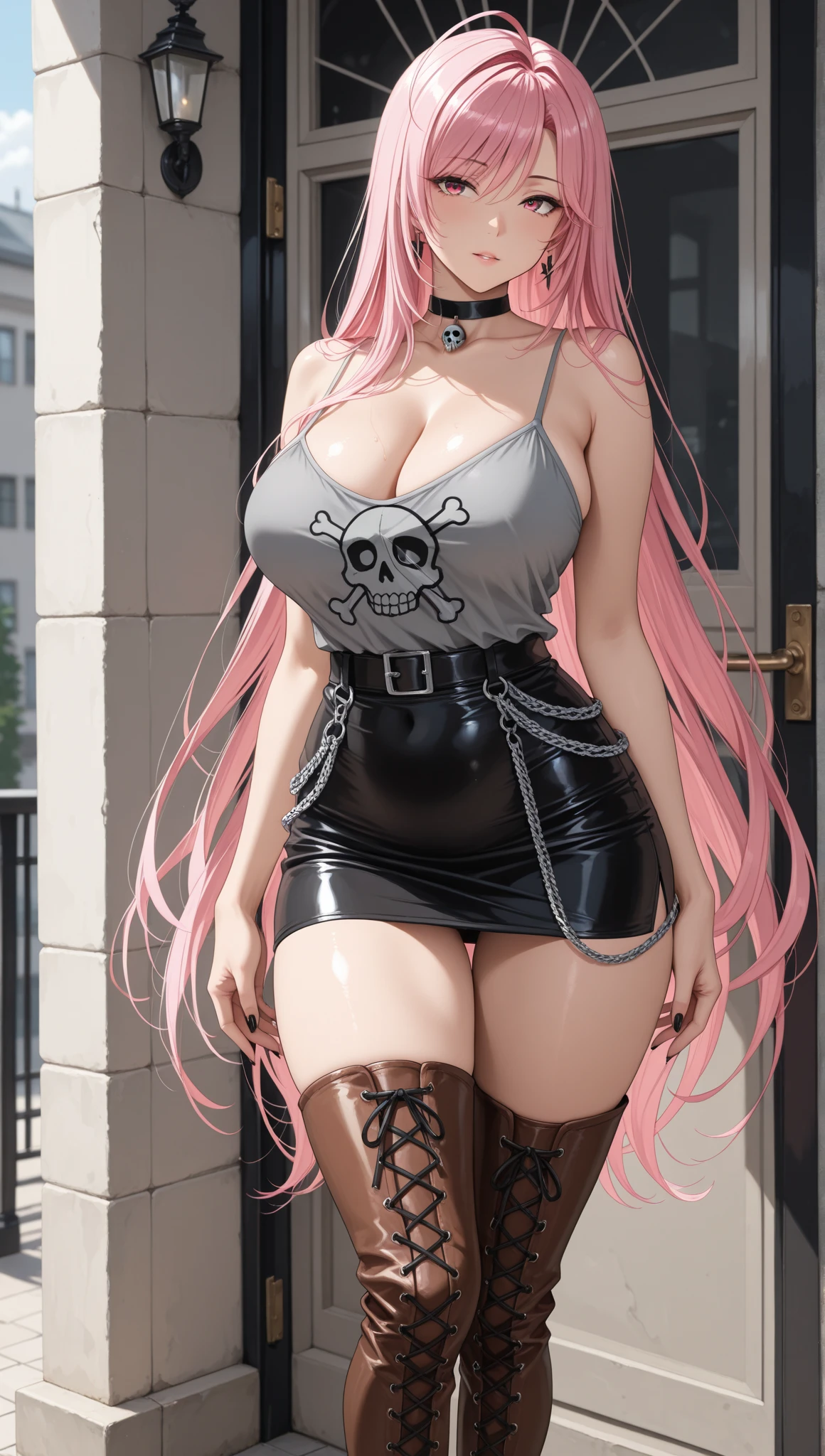 in a black hat,red bikinis, yellow eyes, cat ears, blimpsizebreast, gigantomastia, tattoo on the chest, blush, bent forward, giant bust, big bust, super giant bust, super busty, bust bigger than the head, bent forward, deep cleavage, aesthetics of the female body, top view, pixel graphics, focus on the bust The jacuzzi is empty, anime art