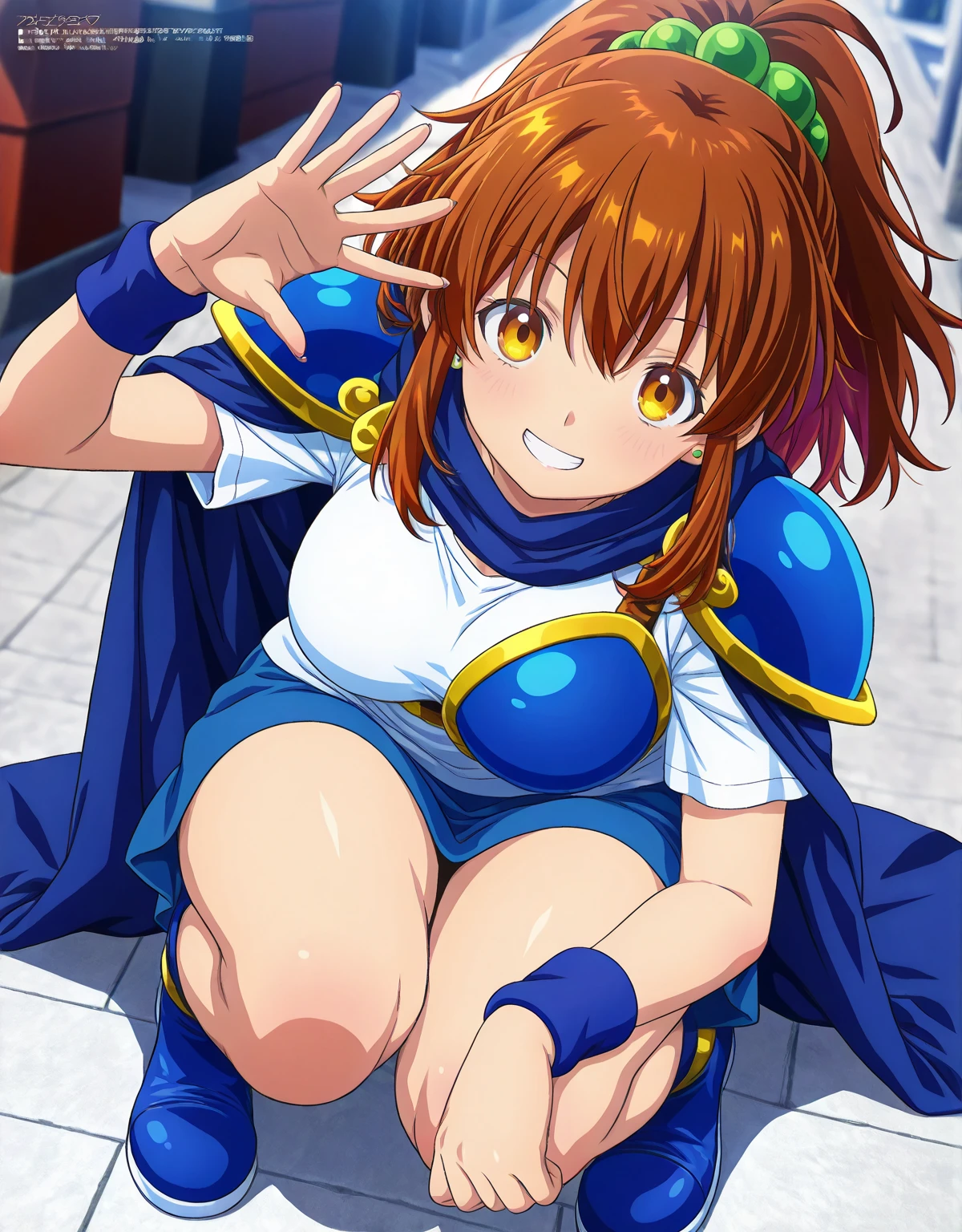 masterpiece, best quality,8k wallpaper,blue eyes,kousaka honoka, (pink tight crop top), breasts , cape,elbow gloves, (pink latex pants), in jungle , solo, (on knees), earrings,crotch , (torn clothes:1.2), embarrassed, blushing ,begging, masturbating