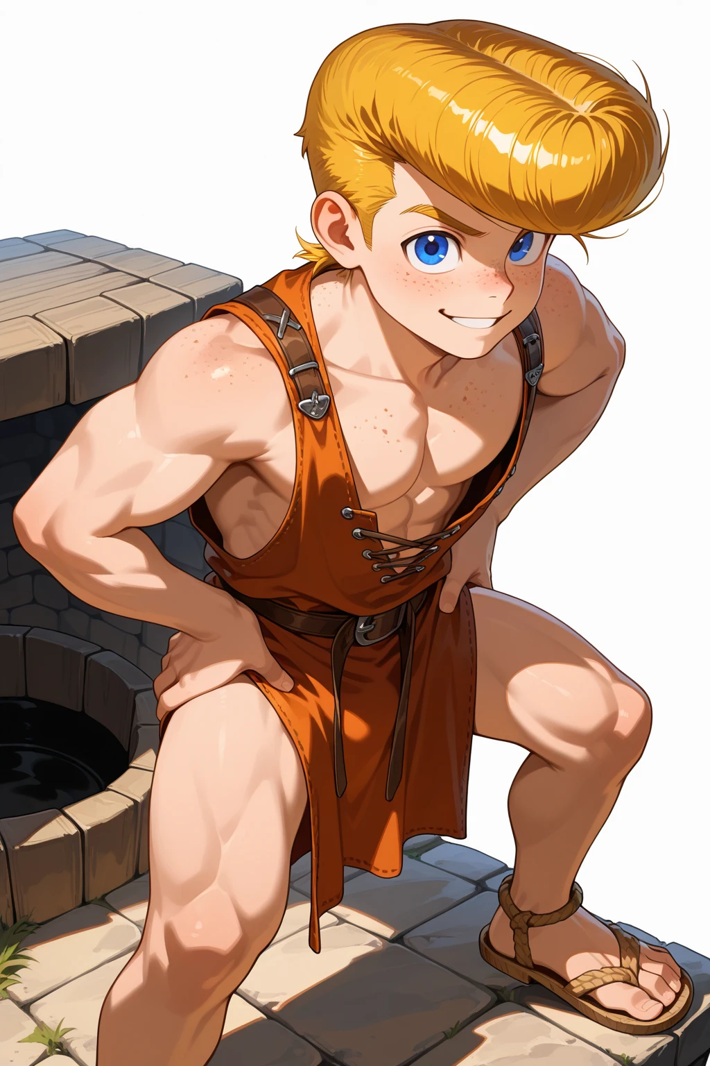 ((A male blond version of cinderella wearing short minimerotic dress)), NSFW, hentai, ((he is obediently cleaning the floor his ass up in the air)), ((artstyle inspired by Ppatta’s hentai yaoi comics)), ((fairytale cottage background)), ((male cinderella)), ((seductive housework)), ((on all his fours cleaning the floor while his step-father watches)), ((inserting vibrator into his butthole as male cinderella tries to clean up)),