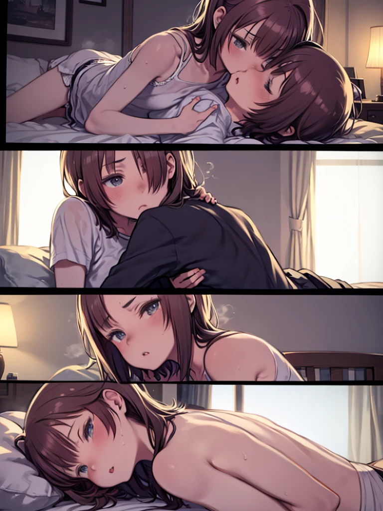Is ejaculating Full Nelson Sex Position Super cute cute cute cute cute girl Licking a man's penis A close-up of a cute girl in a lewd pose, spreading her pussy so wide you can see the hole inside A man's penis ejaculates a huge amount onto a girl's face Is ejaculating