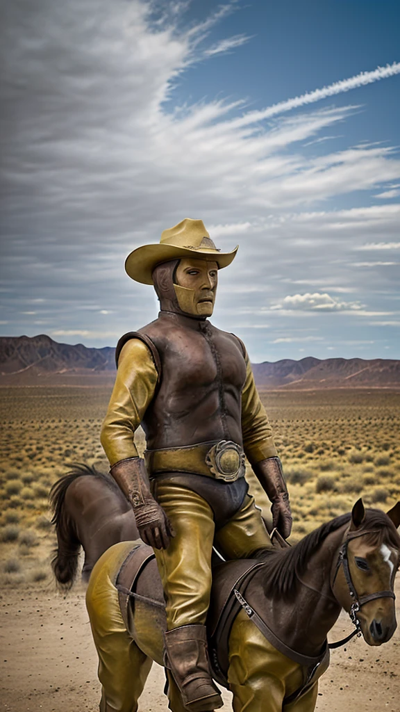 Distant view, auction hall, photo realistic, 35mm films, ultrares, 4k, gay, bara, NSFW, 2man,Ultraman Taro, a slave up for auction, alien, science fiction, futuristic design, Ultraman Taro walks with his head down on a large spotlit stage,sad look, skinny body but has little muscle,naked only wearing a helmet, body is pale skin, handcuffs,body the same skin color as humans, naked only in a bulging pair of white underwear, hairy and skinny 20 year-old body, old scars all over his body, damaged helmet, sadly hanging his head, thick iron collar around his neck, thick chains connected to the collar stretching long behind his back, a large lizard-like alien leading him by the hand, many furry aliens in the audience