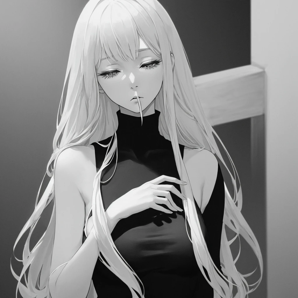 sketch by NTY, black background, naked, curvy, hentai, <lora:SketchStyle:0.7> <lora:LowRA:0.7> <lora:OilPaint:0.7>