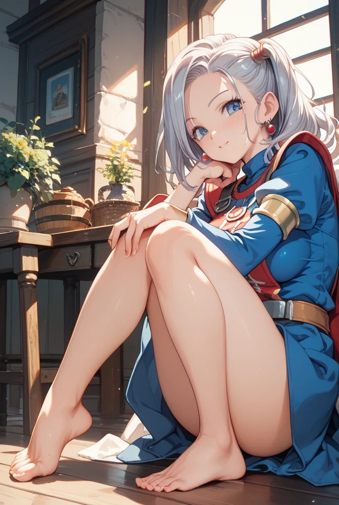 Absurd resolution, high resolution, (masterpiece:1.4), ultra-detailed, 1girl, shy, sitting, sexual invite expression, in the traditional village, thighs, hand between legs, have to pee, leg together, cute, heavy breathing, captain marvel, no pant, sport shoe, struggling, vibrator in