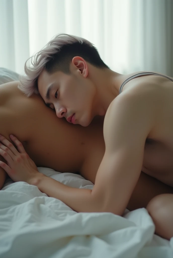 masterpiece, ,(solo:1.1), perfect face, (bright lighting:1.2),detailed eyes, extremely detailed face, perfect lighting,masterpiece, best quality, ((handsome man)), balls deep, 1man, looking at viewer, homo, nude, ?????, solo focus, pov, ????, ????????, ((hand on another's head)), ((hand grabbing his hair)), (pov ??????), ((??????????)) , (only male) , (monster ???? in mouth) , ??????? , choking ,????? in mouth,bodybuilder, ((puffy nipples)),??? in mouth, ???????????, throat fuck, gagging, kneeling,tears,