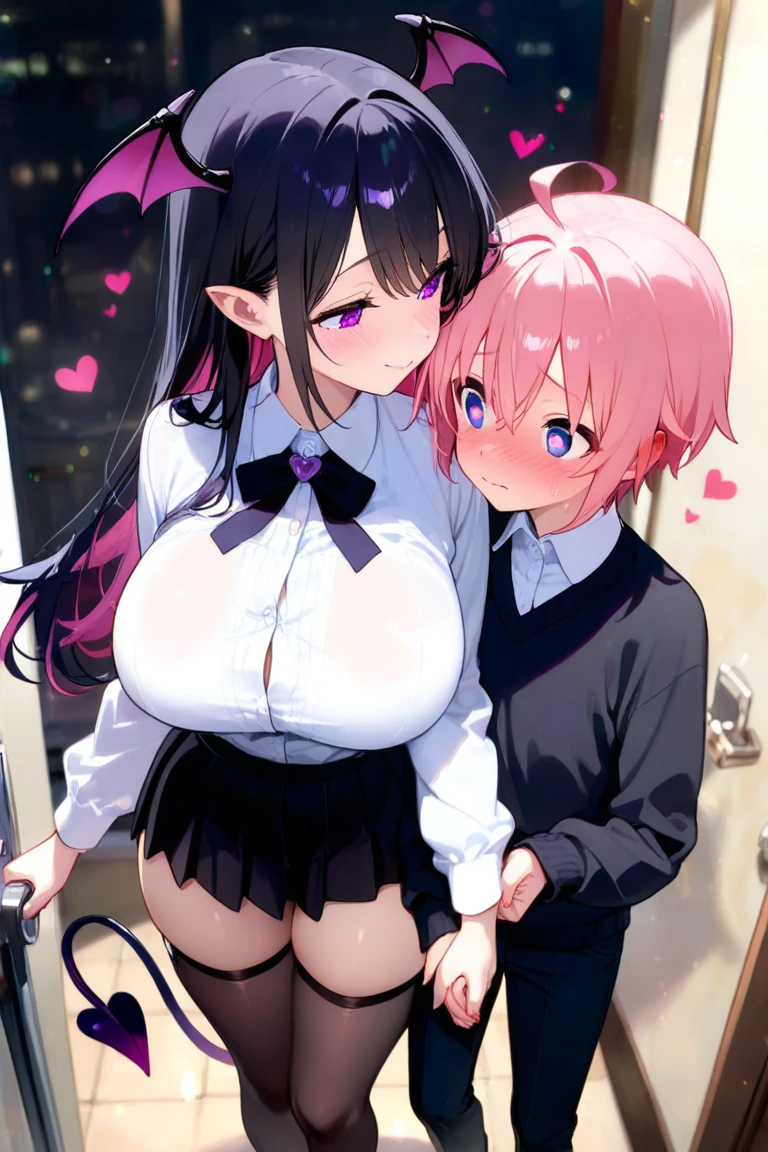(nsfw:1.5)(masterpiece:1.4)、(Highest quality:1.4)1woman,(Full Body Focus)、((Highest quality))、(masterpiece)、(Realistic Shadows)、(Depth of written boundary)、(Intricate details:1.4)Ahegao、(On all fours:1.1)、1A man is inserting his penis from behind( (Bouncing breasts、Chest not aligned,Motion Lines、Motion Blur、trembling:1.2),(Scream:1.2)Tears in my eyes(Flat color: 1.0) That's it That's that That's that That's that That's that That's that That's that That's that (Black: 1.35) Part the pink two-tone hair vertically in the middle and tie a ribbon on the side: 1.3 ) (Black Half and Half (Black: 1.4) and Pink Hair Parted Vertically in the Center: 1.3) ((:1.35) and Pink Ombre Hair Parted Vertically in the Center: 1.3) (Black Mini Skirt: 1.2 ) (Ribbon/Solid hairstyle: 1.1) (Hair with side ribbons tied in a bow: 1.0) (Beautiful and delicate shiny purple drooping eyes: 1.0) (Drooping eyes with a hood: 1.0) (In the center of the chest White top with a big bow: 1.2 ) (White blouse: 1.2) (White shirt: 1.2)