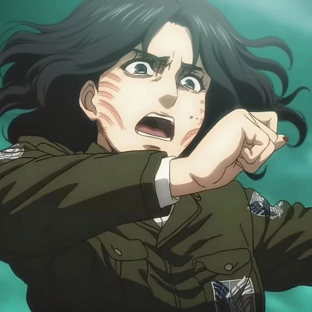 best quality, masterpiece, (realistic: 1.2), 1 man, Eren Jaeger, black jeans, black pants, brown hair, attack on Titan, cold background, black jacket, slim body, high definition, high quality, black clothes