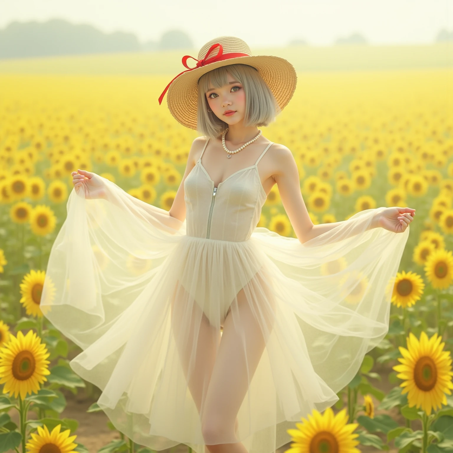 (old color photo) of (alraune) woman, flower, white hair, analog style, modelshoot style, 35mm, vignette, intricate detail, film grain, portra, <lora:ConceptAlraunePlantGirl_v2_lora:2>