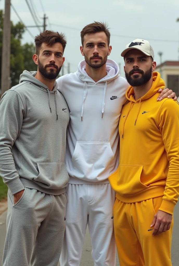 Realistic Handsome Men , loose purple pants