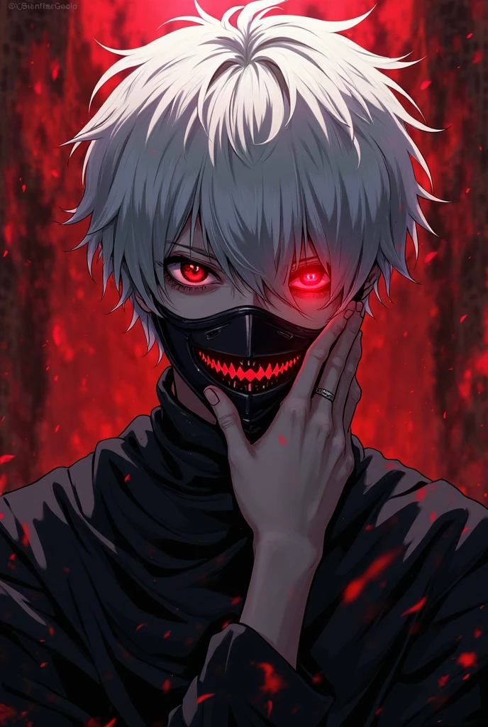 Ken kaneki From Tokyo ghoul, Eye patch, looking in the caner , with knifes blood Thirsty, mouderous look Ken kaneki From Tokyo ghoul, Eye patch, looking in the caner , with knifes blood Thirsty, mouderous lookanime character with white hair and red eyes with a creepy smile, ken kaneki, tokyo ghoul, kaneki ken, badass anime 8 k, anime wallpaper 4k, anime wallpaper 4 k, 4k anime wallpaper, best anime 4k konachan wallpaper, anime style 4 k, with red glowing eyes, ultra hd anime wallpaper, anime wallaper
2
anime character with white hair and red eyes with a creepy smile, an anime drawing inspired by Kawabata Ryūshi, trending on pixiv, digital art, ken kaneki, tokyo ghoul, kaneki ken, badass anime 8 k, anime wallpaper 4 k, anime wallpaper 4k, 4k anime wallpaper, best anime 4k konachan wallpaper