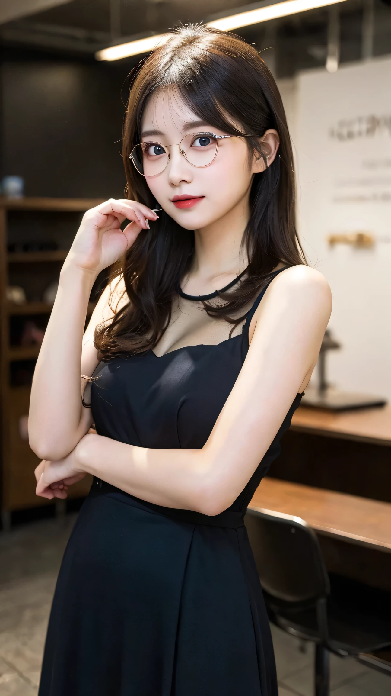Glasses　Asia　Beautiful woman
