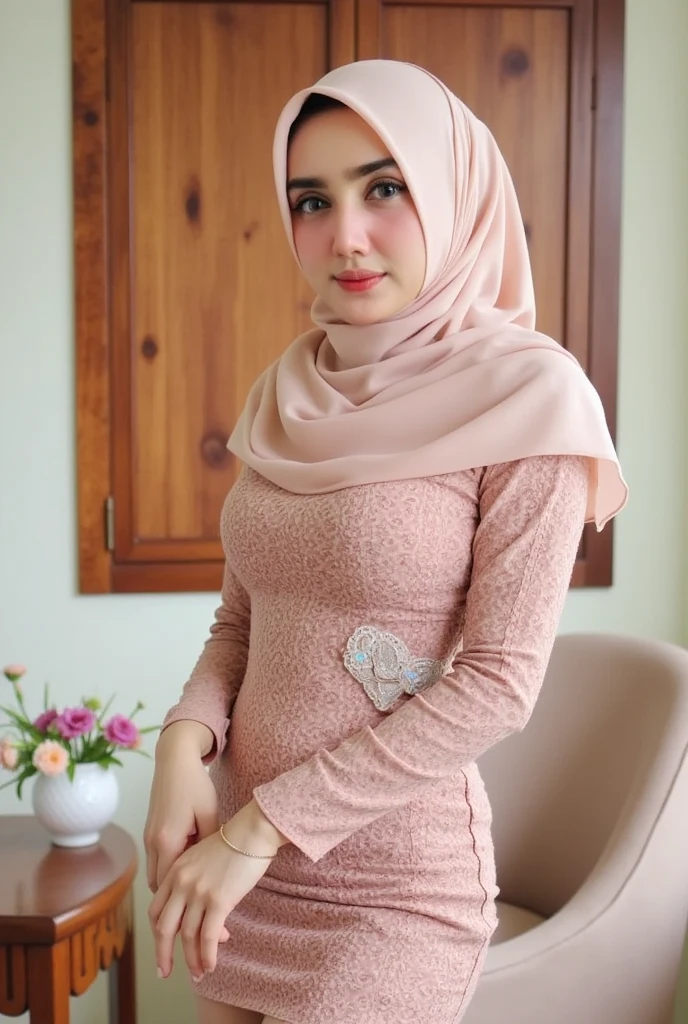 Hijab big breast tealistic