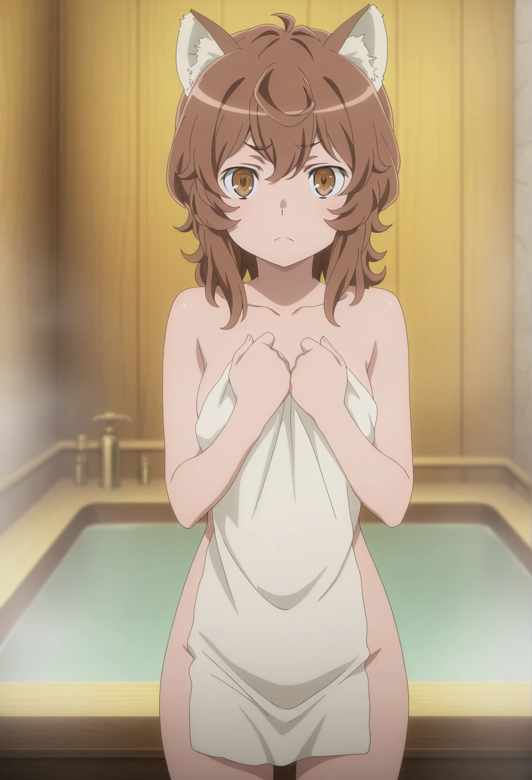 ((pixel-perfect, detail-perfect))), solo nude, 1girl, Rin Hoshizora, eyes yellow, style moe anime love live, smile, completely nude, vagina dripping urine, sauna, open legs, armpit, masturbating, flat filesize, ultra quality high
