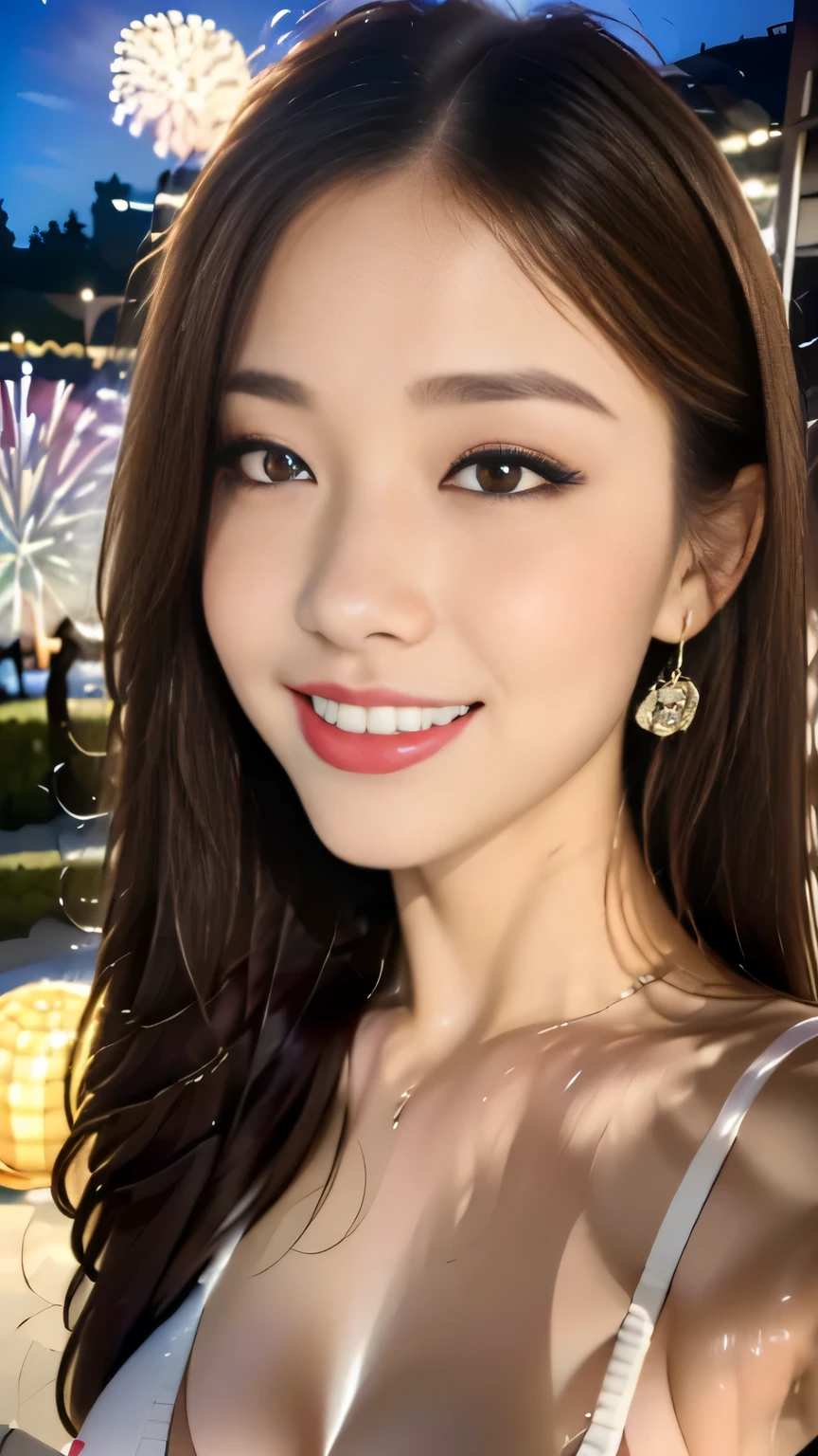 ((Highest quality、8K、masterpiece:1.3)), Upper Body, Sharp focus:1.2, Beautiful woman with perfect figure:1.4, Slim Abs:1.1, The background is a Western-style building, ((Shortcuts、Big Breasts:1.2)), (She is wearing a dark red striped halter neck bodycon dress., Bursting Big , Soft big ass, Slim and toned waist, laugh with pride:1.2), Highly detailed face and skin texture, Fine grain, double eyelid