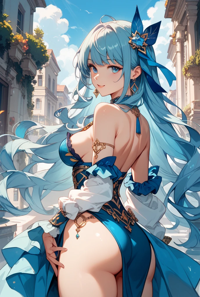 (最high quality,4K,8ก,High resolution,masterpiece:1.2),มีรายVery detailed,,,magic,Charm,happiness,Holy Goddess,magical effect,Silver Hair,blue eyes,Elegant evening dresses,Exquisite decoration,Features of the magical costumes of the heavens，A small amount of blue cloth,Elegant clothes,floor skirt,Lace details,Delicate frills,Bedroom,,at night,Lace Stockings,Sacred Belt,Transparent clothes,Jewelry decoration,(masterpiece:1.5), (((high qualityสุด, 最high quality, high quality))), ((There are intricate details., Very detailed, Crazy Details)), height, 32K, Very detailedな CG 8k ユニティ壁紙., (Beautiful and beautiful:1.2),, (Depth of written boundary:1.3), (perfection.:1.3), (Delicate depiction of every detail:1.4), (((Abundant natural light, Fun bright colors))), (Ambient Volume Backlight:1.5), (An illustration of a very beautiful young woman:1.3), (Upper Body:1.4), (perfectionな中心:1.4), (Natural Willow Pose:1.5), (((Dynamic gestures, Movie Corner))), (2:1.5), ((((2 people,beautiful girl),(((2 Young Women :1.4)))), Beautiful beautiful face, [(Detailed face:1.2):0.2], Bright Eyes, Pure Eros Face_Version 1, ulzzang-6500-Version 1.1, (gag:1.5), (Red lips:1.4), (Fuller lips:1.4), (smile:1.3), perfection attractive body, (((Accentuates feminine curves.))), Bright and radiant skin., Realistic Skin, Hair follicle, (((Tighten your stomach, belly button, between legs:1.3))),(((Traditional Thai costumes, Strapless, Strapless.))), (((Golden threads fluttering.))), (Fringe Tassel:1.3), (Tight long sleeves:1.4), (Single Neck), (The work shines.:1.5), (Elegant and exquisite clothing accessories:1.5), (jewelled embroidery:1.4), (Sparkly clothes:1.4), (Sparkling particles:1.3), (((The front seam is loose., Loose back seam))), (((Earrings, Armband, Barrette, hair accessory))), (Stand in a magical outdoor garden decorated with gems and colorful exotic flowers and shrubs.:1.5), (Outside the great ancient palace:1.5), Big Breasts, (Giant bust:1.2),Show me your breasts,The crack is obvious....,((Big Breasts))，(pubic), lift, I can see your chest,