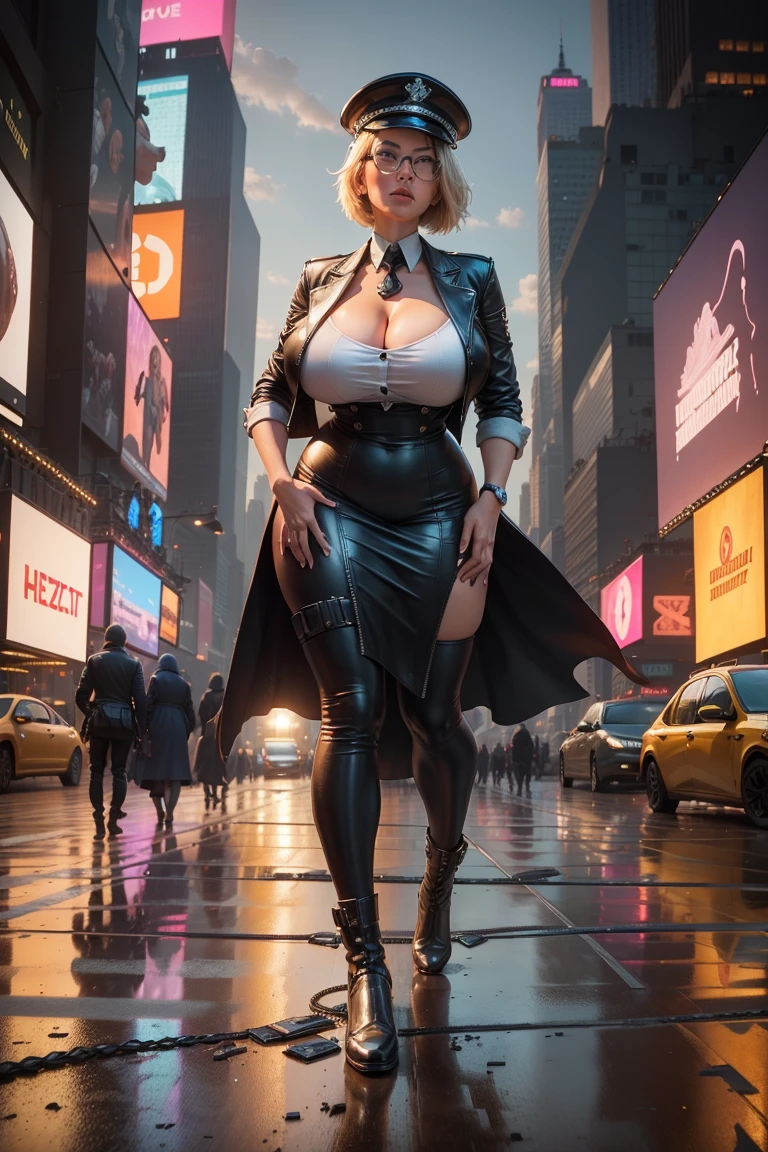 ((No hair, Shaved head, Buzz cut hair)), ((background:Boulevards in the city:1.4)), ((Looking at a camera in a parallel position:Looking at the front:Watch the audience:1.5, Light from the front, Full Body Shot:1.2)), ((((Red jacket, Black Terrax Gloves, Long boots in black color, Black knee-high socks)))), ((topless, Underless, Bare, Exposed female genitalia, Voluptuous bust, Big Breasts, Narrow waist, A broken back, Rounded ass, Complete the whole body, Full body image, Mid-chestBREAK, Perfect proportions, sexy, Alluring, Large Breasts, Teardrop-shaped breasts, Navel exposed, 体の真ん中のExpose the skin, Exposed, Expose the skin, Narrow waistと太いヒップ, Toned waist, Beautiful shaped hips, Belly button pussy, Lower abdomen exposed, Completely nakedの女性だけの仕上がり, Completely naked, I don't wear underwear, Do not wear clothes)), ((masterpiece、Highest quality、Official Art), (Glowing Skin, Realistic:1.9, Very detailed, 究極的にRealistic details, 究極的にRealistic texture, Ultimate in exquisite detail, Professional photos, 女の子のsexyなポートレート, Highest quality, suzune))