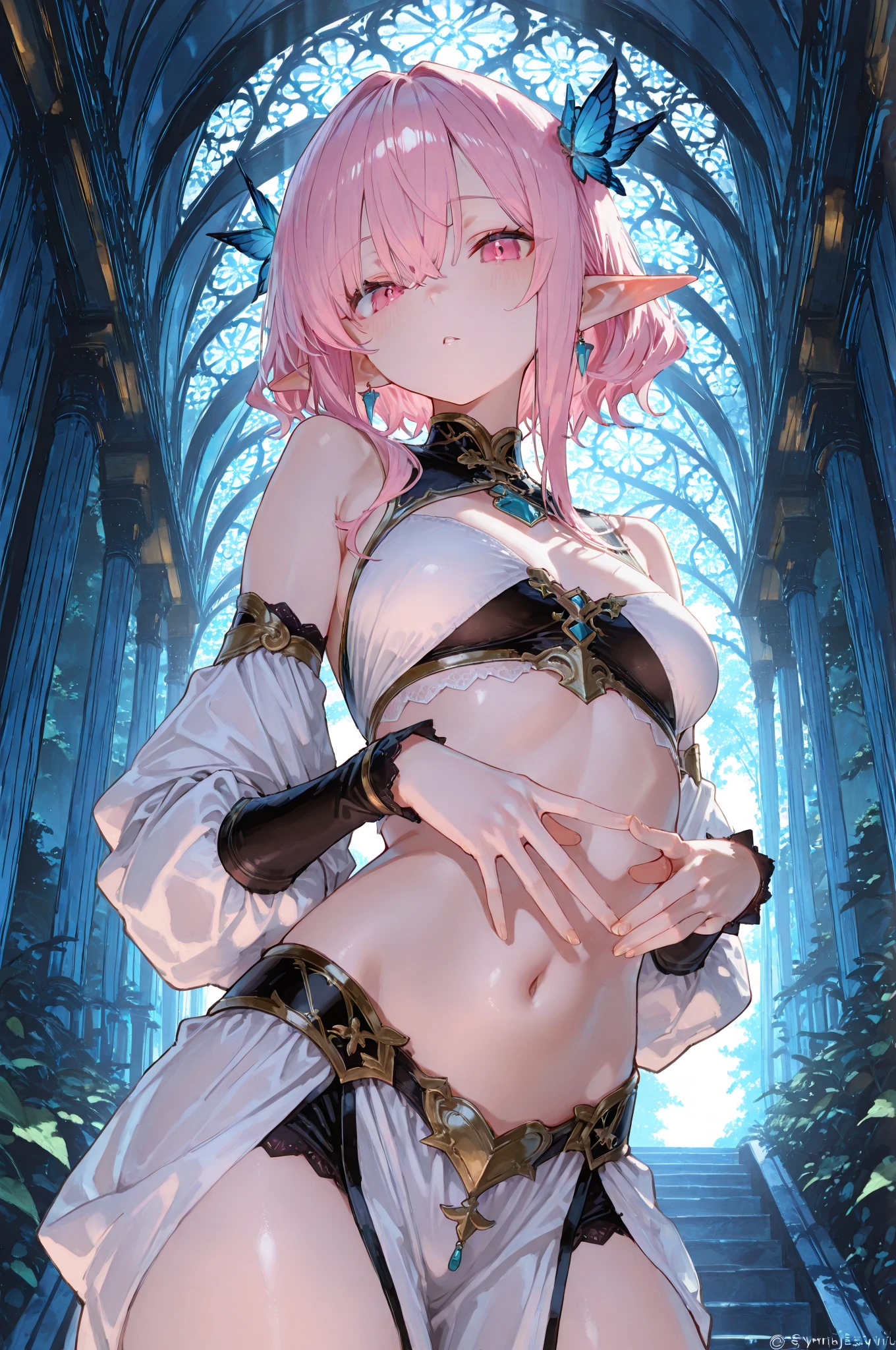 (((arknights)))、Female Warrior、is standing、Standing Pose、s Armor(((s Armor)))、(((armor on the shoulders))、armor、armor、(((Big Western Sword)))、Fight style、Hold your weapon、Fighting、battleing、War Maiden、swordsmen、arma、arma、(((armor on the shoulders)))、Airfoil tiara(((Airfoil tiara)))、fight、Holding a sword in your hand、brave、strong con、boldness、masutepiece, Best Quality, ultra-detailliert, finely detail, , Full body, (((Short bob hair))),inaccessible,(the golden ratio:1.2),(full body Esbian:1.2),(ultra-detailliert:1.3)、masutepiece、Best Quality,High resolution、(negative space:0.8),(Drawing board:1.3 )、1girl in(((1girl in)))、Red glasses(((Red glasses)))、adult lady、、Looking at Viewer、、house wife、25-years old、pale skin、Curve、Looking at Viewer,,Sharp Focus, (Beautiful gorgeous cute western woman:1.3), (Beautiful cute western woman:1.3), Western beauty, Delicate Beautiful Hair and Eyes and Face, realisitic, ultra-detailliert, a beauty girl, Trimmed bangs、Detailed platinum pink hair、glowing pink eyes、​masterpiece、Large breasts, (epicd), (Elegant), ((Detailed)), ((Best Quality)), ((masutepiece, side lights, finely detailed beautiful eye: 1.2)), extremely_Detailed_Wallpaper, hight resolution, Beautiful detailed glow, masutepiece*Portrait, 3D Face, Lustrous skin all over the body, Realistic, Perfect face, long elf ears, Pink eyes, young adult, adult lady、Beautie、Beautiful face、Beautiful fece、Beautiful、A sexy、,Wearing white stockings, Realistic, Ultra-detailed, Short bob hair, Thin platinum pink hair, Shining Pink Platinum Eye、product, Delicate and beautiful eyes and face,cut, hair between eye, side locks, Pink hair, Delicate beautiful face, beautiful detailed deep eyes, Closed_Mouth, Fingernails, Midriff, Pink eyes, pale skin, , Choker,(masutepiece: 1.3), (max resolution: 1.2), (Ultra HDTV: 1.2), cinematric light, 8K resolution, Detailed eyes and skin, detailed facial features, ,, (Focus on Face:1.2),Perfect Style, Beautiful face, acurate, Anatomically correct, Highly detailed f