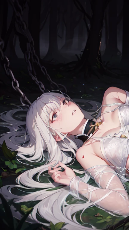 Bare earth, another world , dungeon , lying on your back , exhausted, insane life , a lot of sperm, Girl in sex captivity, Nsfv, nsfw, Sex, тёмное dungeon, Sex, hentai, Without clothing, erotic underwear, cat's ears, crying