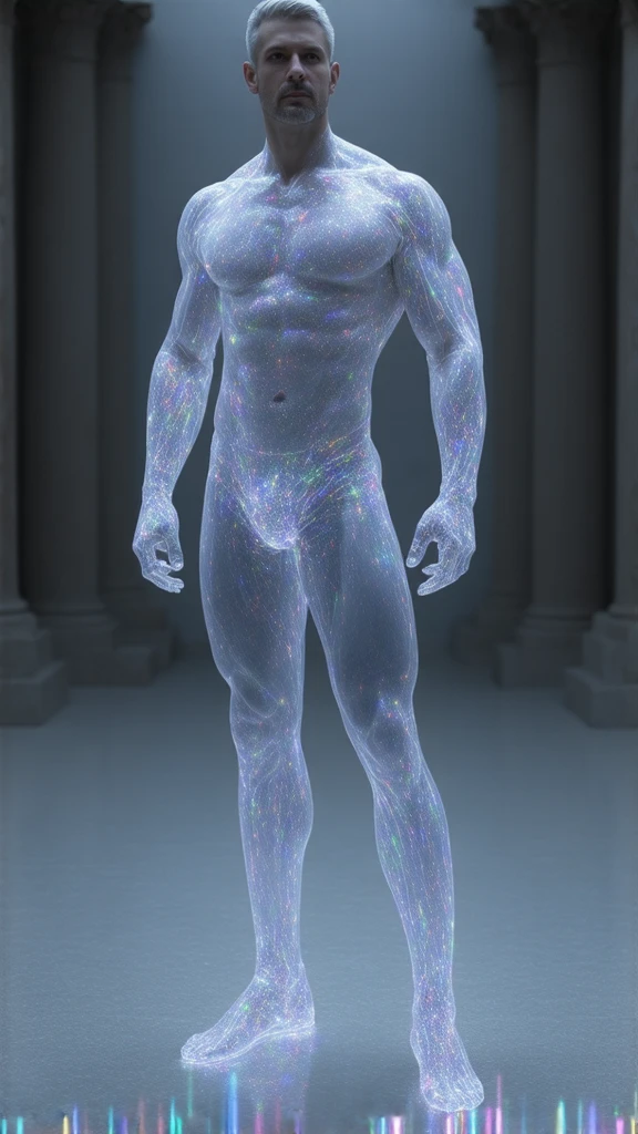 A character made entirely of diamonds