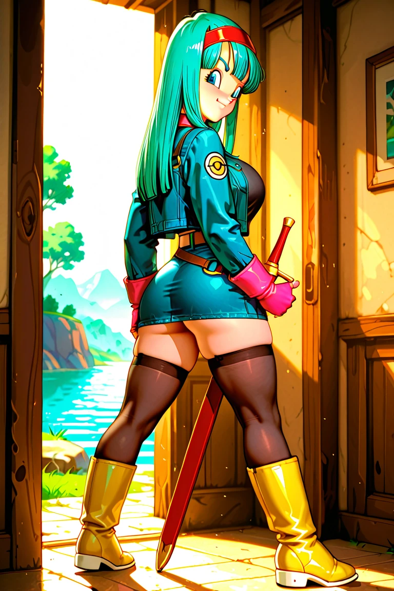 NSFW, masterpiece, (best quality: 1.2), long hair, blue eyes, green hair, worns, big breasts, evil_smile, sexy, ((NUN)), red lipstick, fishnet stocking, long gloves, cum shot, showing breasts