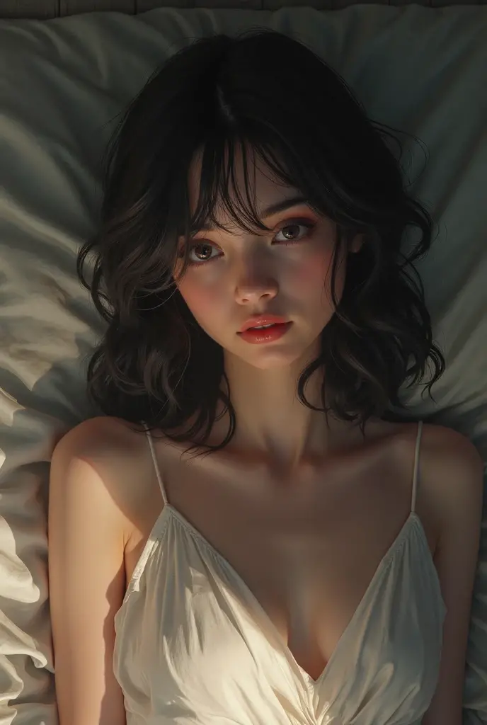 <lora:hipoly3DModelLora_v20:0.6:NP>, 1girl, looking at viewer, see-through, lying, masterpiece, best quality, 8k, detailed skin texture, detailed cloth texture, beautiful detailed face, intricate details, ultra detailed, rim lighting, side lighting, cinematic light, ultra high res, 8k uhd, film grain,best shadow, delicate, RAW